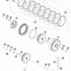 FE 570 Engine Сцепление