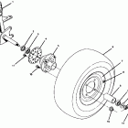 W927527 TRAIL BOSS 2X4 Front wheel assembly 250 2x4  /  w927527