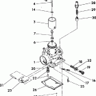 W927539 TRAIL BOSS 350L 2X4 Carburetor assembly 350 2x4  /  w927539