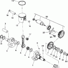 W928139 TRAIL BOSS 350L 4X4 Crankshaft and piston 350 4x4 / w928139
