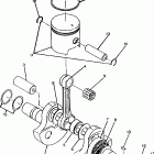 W928527 TRAIL BOSS 250 Crankshaft and piston trail boss  /  w928527