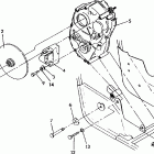 W928527 TRAIL BOSS 250 Rh gearcase / brake mounting trail boss  /  w928527
