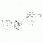 450_550_650_FE_FS Chassis & Engine T pipe, interm. tube 450-650