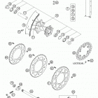 450_501_550_650 Chassis & Engine Rear wheel 18''+19'' fc, fe 450-650 ref# 80 - 90