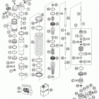 450_501_550_650 Chassis & Engine Shock absorber disassembled fc, fe 450-650 ref# 56 - 99