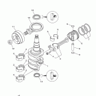 F25SEHA/F25LEA/F25SMHA/F25SEA/F25LA Коленчатый вал и Поршень