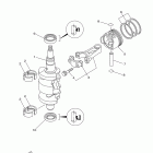 F9.9SEHB/F9.9LEB/F9.9LEHB/F9.9SMHB/F9.9LMHB Коленчатый вал и Поршень