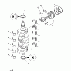 F115TJR/F115TXR/F115TLR Коленчатый вал и Поршень