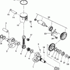 W918139 TRAIL BOSS 350L 4X4 Crankshaft and piston 350 4x4