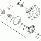 W918139 TRAIL BOSS 350L 4X4 Driven clutch assembly 350 4x4