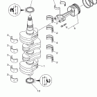 F75TLR-200/F90TJR-200/F90TLR-200/F90TXR-200 Коленчатый вал и Поршень