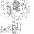 LF250TUR-2/F250TXR-20/F250TUR-20/LF250TXR-2 Цилиндр и картер 1