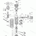 V150TLR Crankshaft Piston