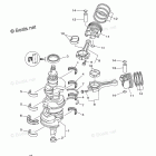 F225TLR Crankshaft Piston