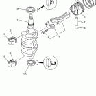 F15CMSH-20/F15CELH-20/F20ELH-200/F20ESR-200/F15CPLH-20/F20ESH-20 Коленчатый вал и Поршень