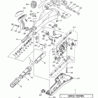 2006 OUTBO Tiller handle base assembly
