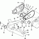 W908139 TRAIL BOSS 350L 4X4 Clutch cover assembly