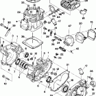 W908139 TRAIL BOSS 350L 4X4 Crankcase and cylinder assembly