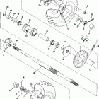 W908139 TRAIL BOSS 350L 4X4 Rear wheel drive assembly