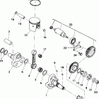 W908139 TRAIL BOSS 350L 4X4 Коленчатый вал и поршни