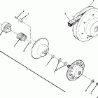 W908139 TRAIL BOSS 350L 4X4 Driven clutch assembly