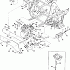 W908139 TRAIL BOSS 350L 4X4 Engine and muffler mounting