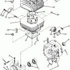 W897527 TRAIL BOSS 2X4 Crankcase and cylinder assembly