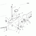 Z250TXR Lower Casing Drive 2 Z250
