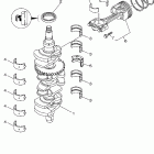 LF150TXRC/F150TLRLC/F150TLRXC Коленчатый вал и Поршень
