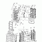 LF225TXRC/LF200TXRC/F225TURC/F225TXRC/F200TXRC/LF225TURC Цилиндр и картер 2