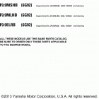 F9.9ELRB/F9.9MLHB/F9.9MSHB Models in this catalog