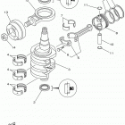 F25MSHA/F25TLRA/F25ELHA/F25MLHA/F25ELRA/F25ESHA/F25ESRA Коленчатый вал и Поршень