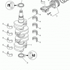 LF115TXRA/F115TXRA/F115TLRA/F115TJRA Коленчатый вал и Поршень