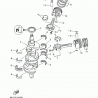 LF225TXRA/F225TURA/LF200TXRA/F225TXRA/F200TXRA/LF225TURA Коленчатый вал и Поршень