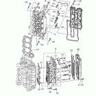LF225TXRA/F225TURA/LF200TXRA/F225TXRA/F200TXRA/LF225TURA Цилиндр и картер 2