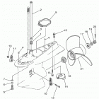 SX250TXRA/LX225TXRA/SX225TXRA/LX250TURA/LX250TXRA/SX225TURA/SX250TURA Lower casing drive 2 225 250
