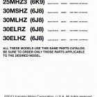 30MLHZ/30ELHZ/30MSHZ/30ELRZ/25MSHZ3 Models in this catalog