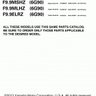 F9.9MLHZ/F9.9MSHZ/F9.9ELRZ Models in this catalog