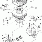 W878127 TRAIL BOSS 4X4 Crankcase and cylinder assembly