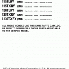 115TLRY/115TXRY/130TXRY/115TJRY/L130TXRY/130TLRY Models in this catalog