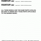 VX200TLRY/VX225TLRY Models in this catalog