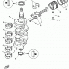 F50TLRW/T50TLRW/F50TLHW Коленчатый вал и Поршень