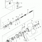 NSD40B2 Gear Case, Propeller Shaft