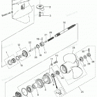 NSD50B2 Gear Case, Propeller Shaft