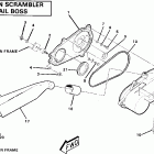 W857527 TRAIL BOSS Clutch cover assembly.
