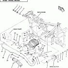 W857527 TRAIL BOSS Engine and muffler mounting
