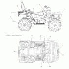 SPORTSMAN TOURING 500 HO - A10DH50AX/AZ Наклейки