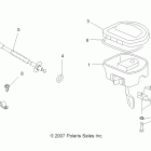 SPORTSMAN 800 EFI - A10MN76AX/AZ Steering, controls and throttle asm. and cable