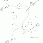 SPORTSMAN XP 850 - A10ZN85AL/AQ/AX Brakes, brake lines (built 8 / 02 / 09 and after)