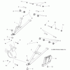 SPORTSMAN EPS 550 - A10ZX55AL/AT/AX Suspension, front a-arms